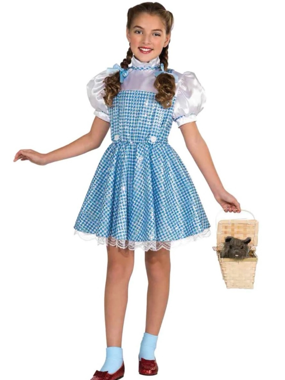 Classic Blue Gingham Dorothy Kids Costume Dress